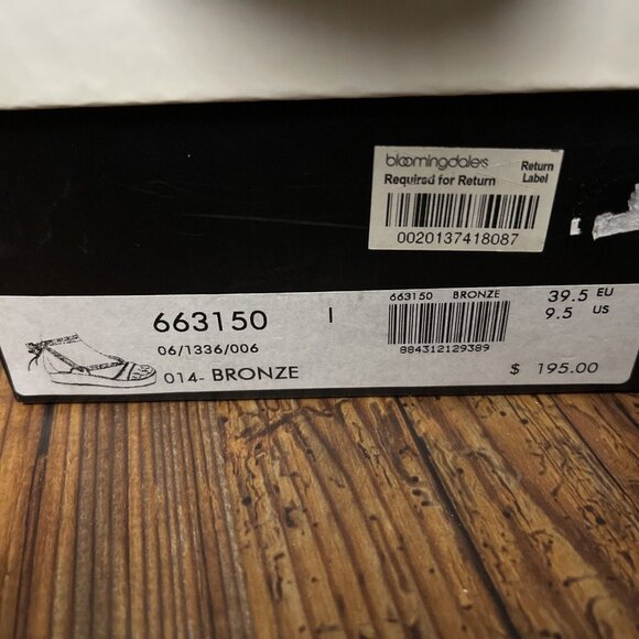 New Marc Jacobs Metallic Gladiator Sandals - Size 9.5 US - In Box - Picture 6 of 6